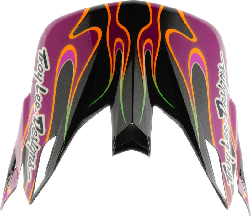 Troy Lee Designs Se5 Carbon Motocrosshelmschirm Torched Violett