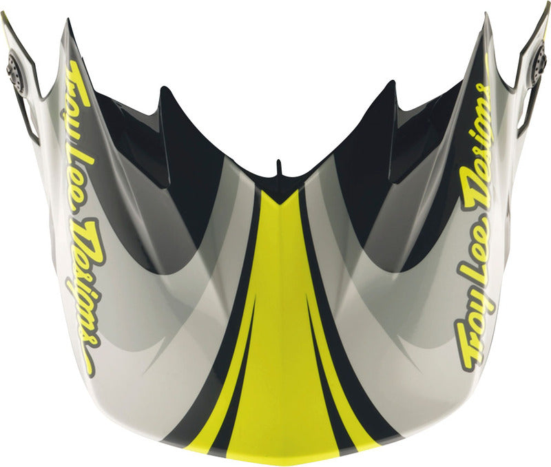 Troy Lee Designs Gp Pro Crossover Motocrosshelmschirm Grau/Neon Gelb