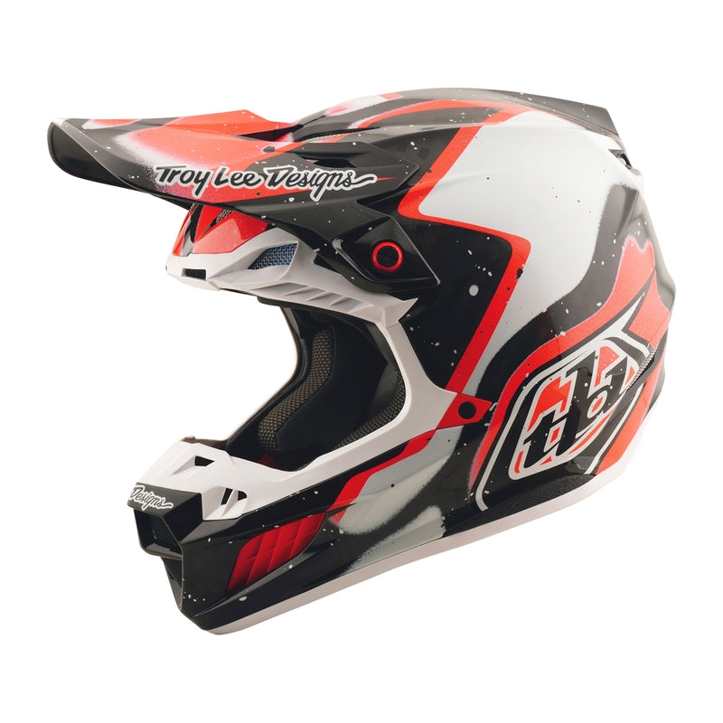 Troy Lee Designs Se5 Carbon Membran Motocrosshelm Schwarz/Rot