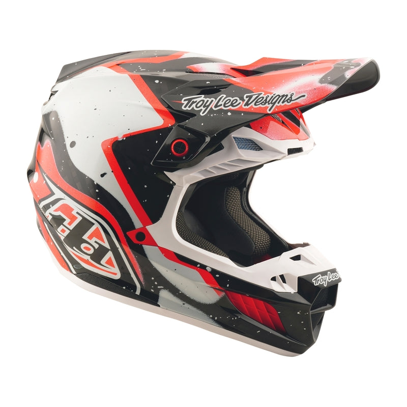 Troy Lee Designs Se5 Carbon Membran Motocrosshelm Schwarz/Rot