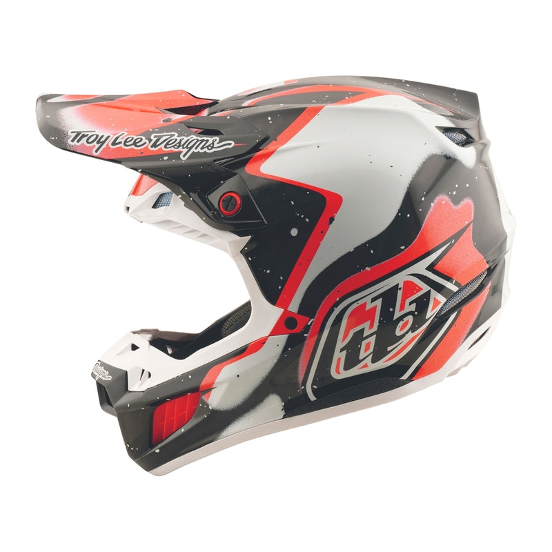 Troy Lee Designs Se5 Carbon Membran Motocrosshelm Schwarz/Rot