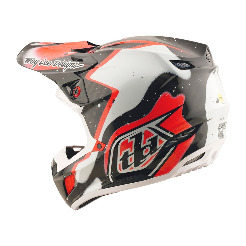 Troy Lee Designs Se5 Carbon Membran Motocrosshelm Schwarz/Rot