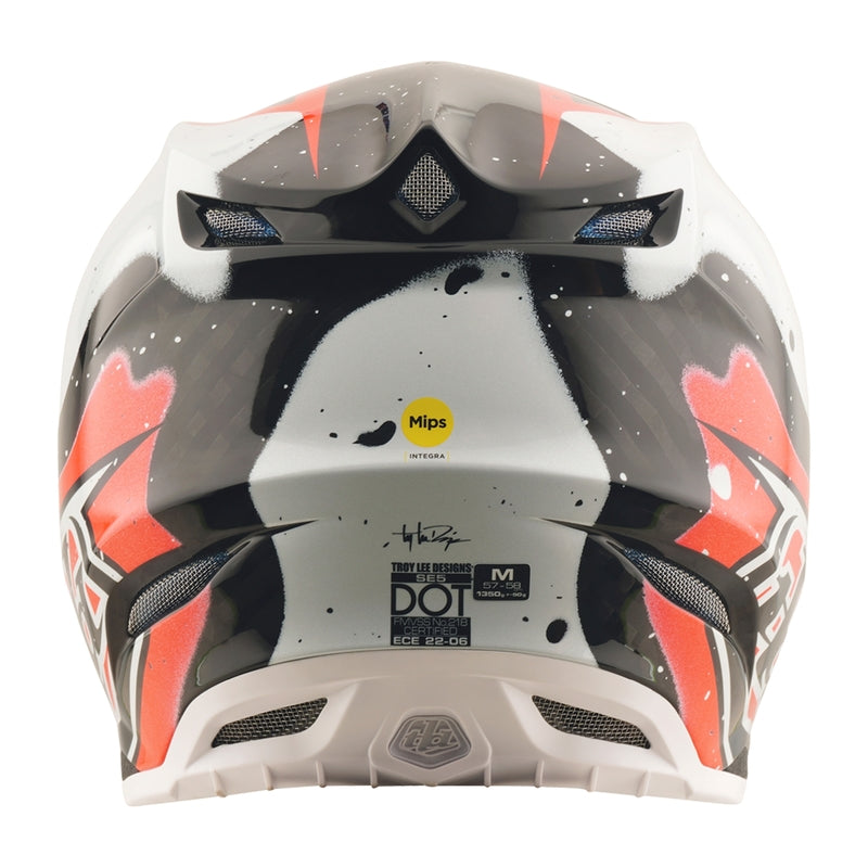 Troy Lee Designs Se5 Carbon Membran Motocrosshelm Schwarz/Rot