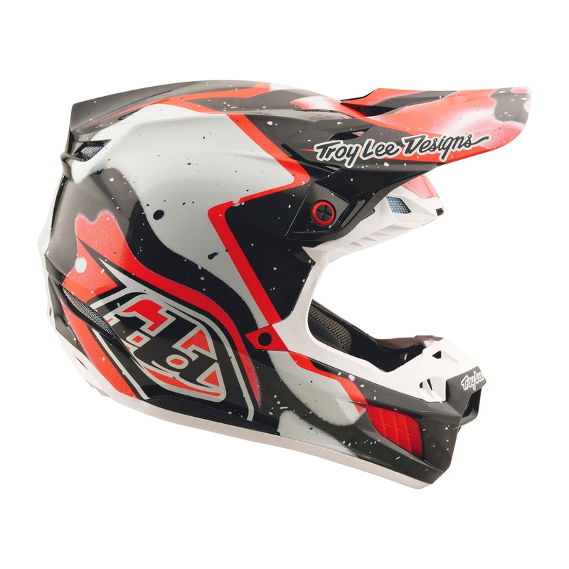 Troy Lee Designs Se5 Carbon Membran Motocrosshelm Schwarz/Rot