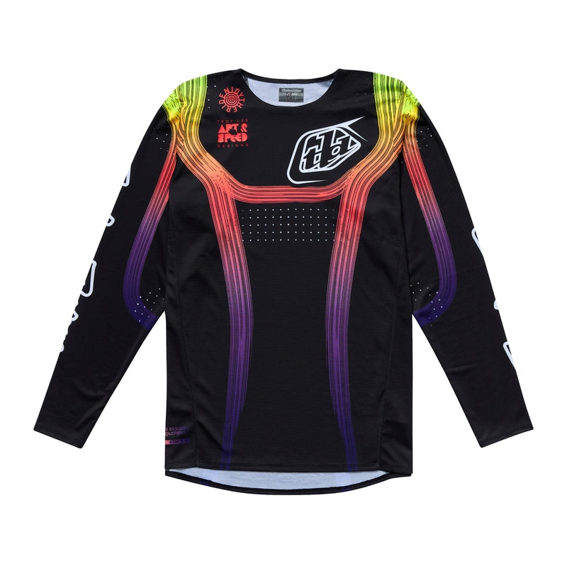 Troy Lee Designs Se Pro Stripes Jersey Schwarz/Bunt