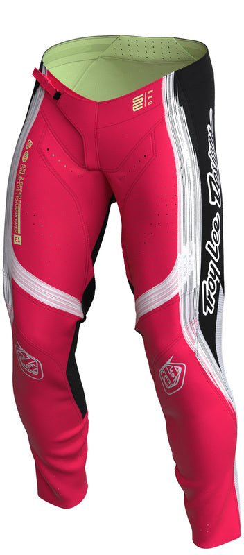 Troy Lee Designs Se Pro Stripes Hose Neonrot/Schwarz
