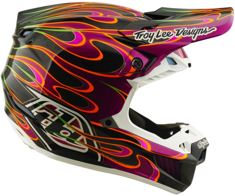 Troy Lee Designs Se5 Carbon Mips Motocrosshelm Torched Schwarz/Violett