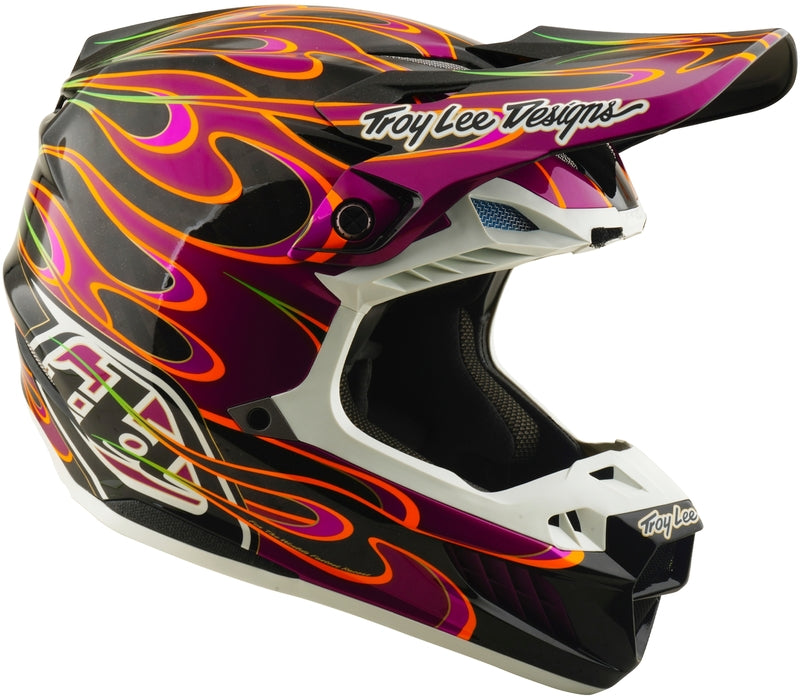 Troy Lee Designs Se5 Carbon Mips Motocrosshelm Torched Schwarz/Violett