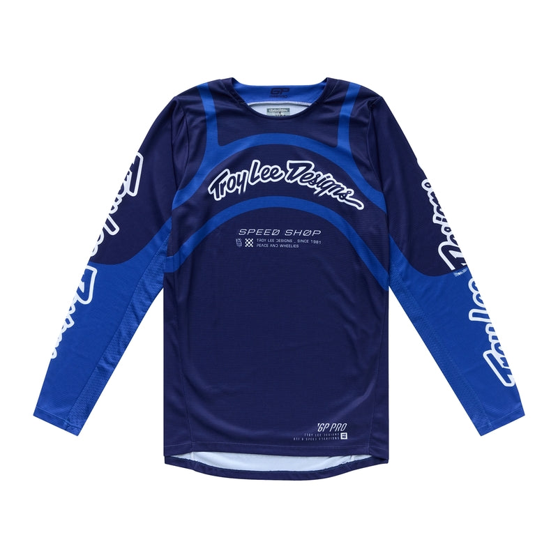 Troy Lee Designs Gp Pro Swerve Jersey Dunkelblau/Blau