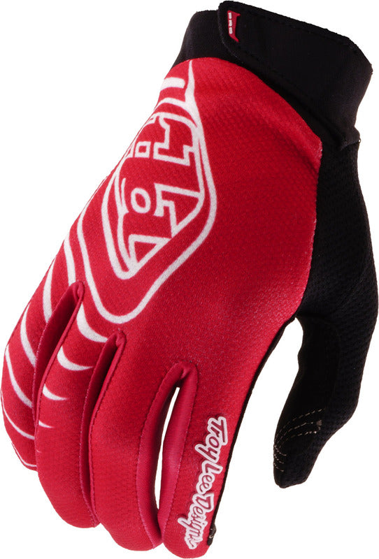 TROY LEE DESIGNS GP Pro MX-Handschuhe Mono Scarlet Glo mit rotem Design und strapazierfähigem Material für den Motocross-Sport.