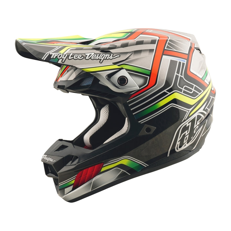 Troy Lee Designs Se5 Composite Lowrider Motocrosshelm Grau