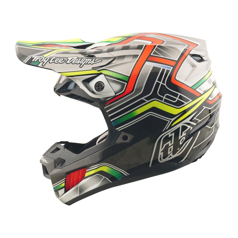Troy Lee Designs Se5 Composite Lowrider Motocrosshelm Grau