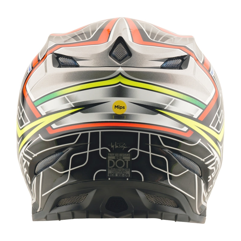 Troy Lee Designs Se5 Composite Lowrider Motocrosshelm Grau