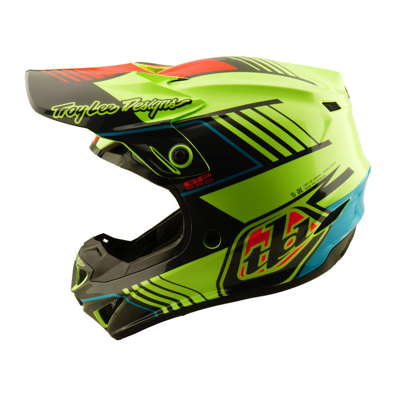 Troy Lee Designs Gp Pro Segment Jugend Motocrosshelm Gelb