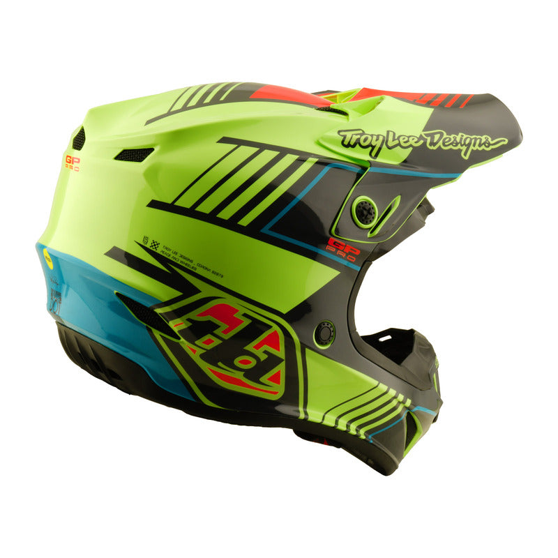 Troy Lee Designs Gp Pro Segment Jugend Motocrosshelm Gelb