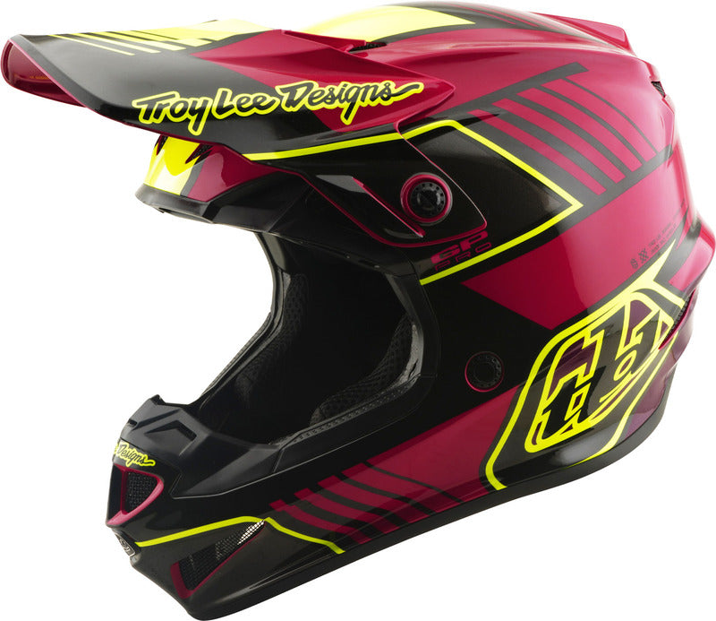 Troy Lee Designs Gp Pro Mips Kinder Motocrosshelm Segment Fuchsia