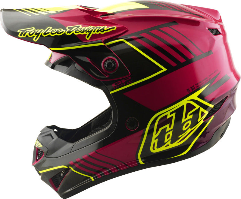 Troy Lee Designs Gp Pro Mips Kinder Motocrosshelm Segment Fuchsia