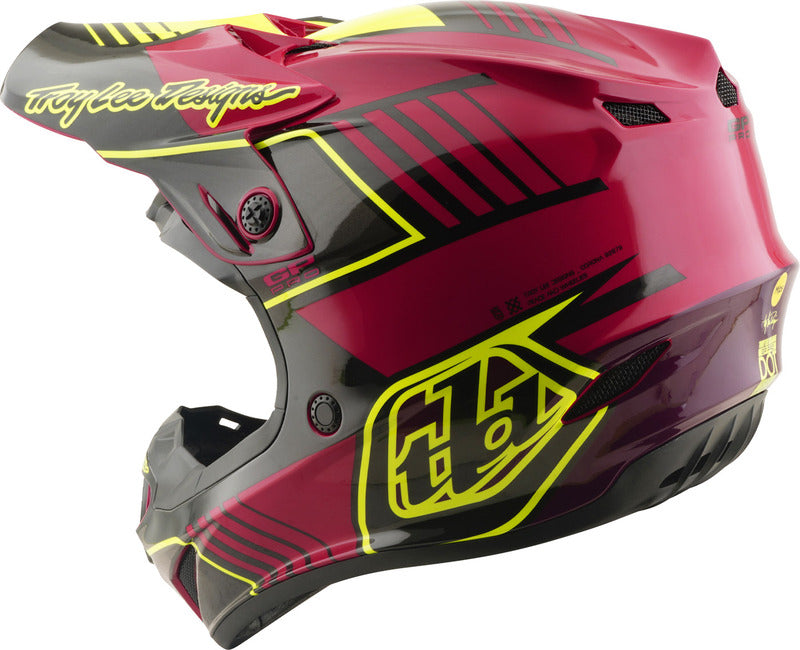 Troy Lee Designs Gp Pro Mips Kinder Motocrosshelm Segment Fuchsia