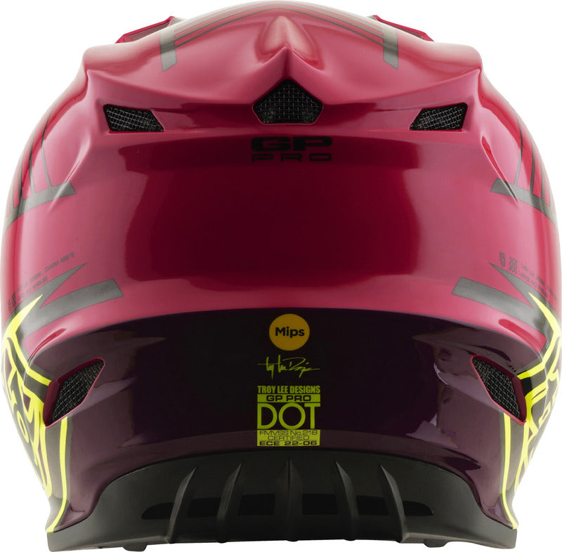 Troy Lee Designs Gp Pro Mips Kinder Motocrosshelm Segment Fuchsia