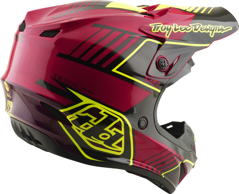 Troy Lee Designs Gp Pro Mips Kinder Motocrosshelm Segment Fuchsia