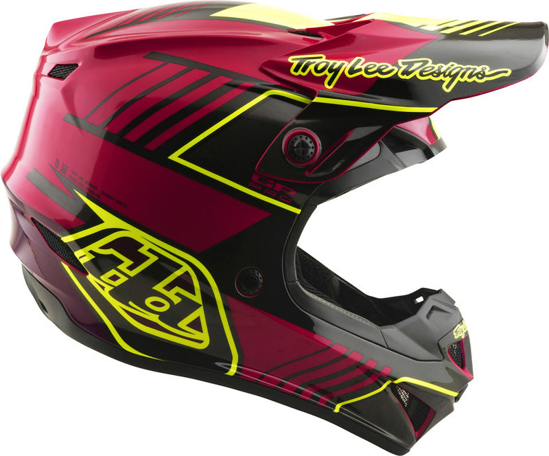 Troy Lee Designs Gp Pro Mips Kinder Motocrosshelm Segment Fuchsia