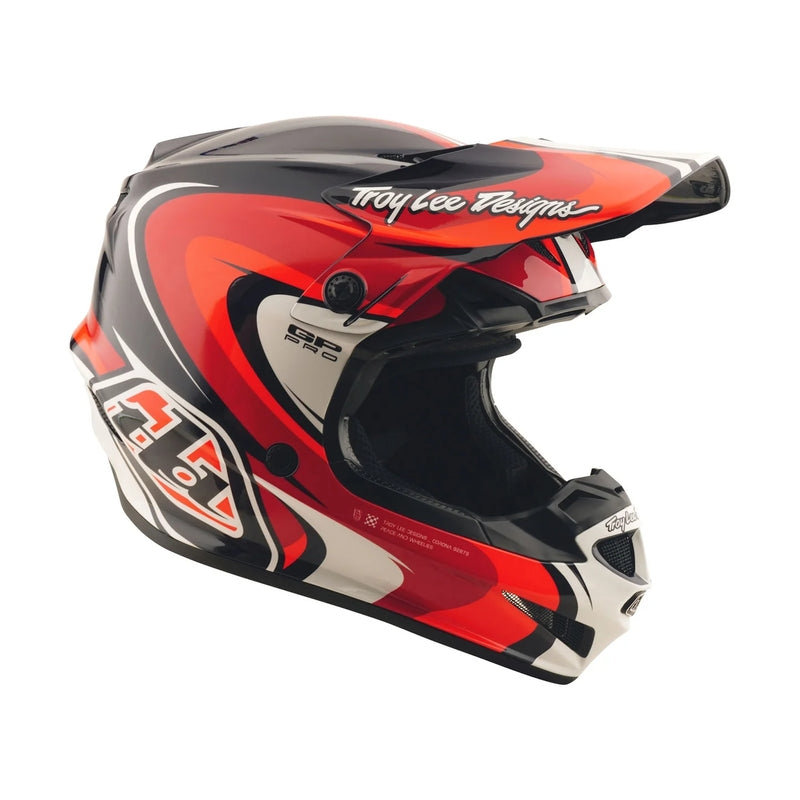 Troy Lee Designs Gp Pro Crossover Jugend Motocrosshelm Schwarz/Rot
