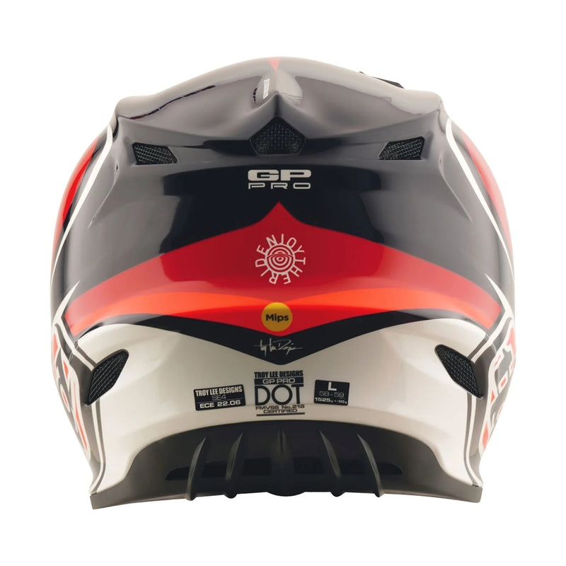 Troy Lee Designs Gp Pro Crossover Jugend Motocrosshelm Schwarz/Rot