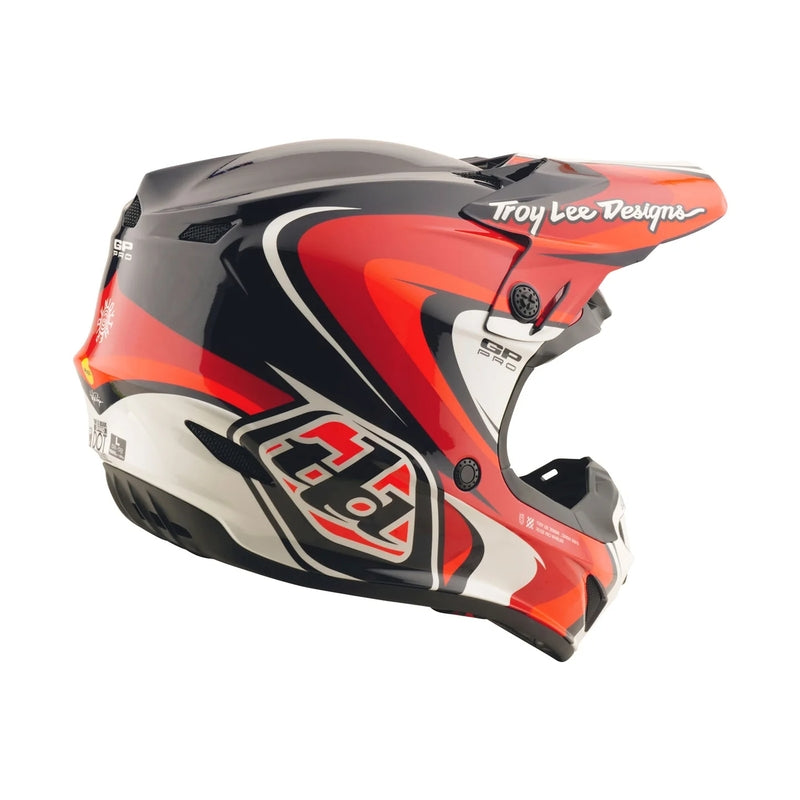 Troy Lee Designs Gp Pro Crossover Jugend Motocrosshelm Schwarz/Rot
