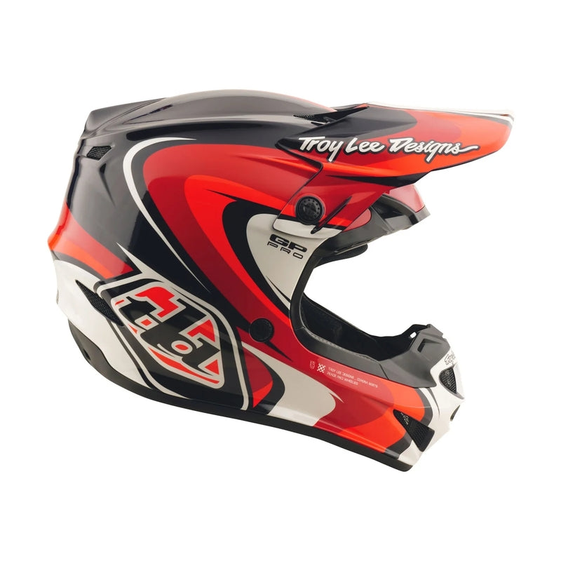 Troy Lee Designs Gp Pro Crossover Jugend Motocrosshelm Schwarz/Rot