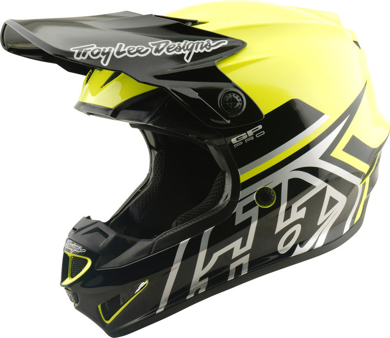 Troy Lee Designs Gp Pro Mips Kinder Motocrosshelm Mono Flo Gelb
