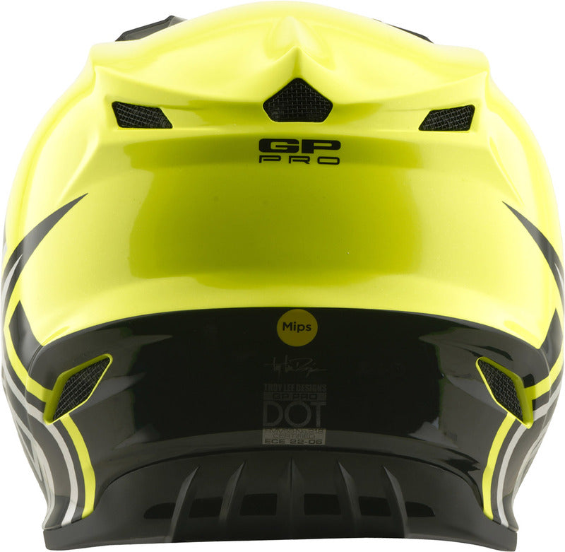 Troy Lee Designs Gp Pro Mips Kinder Motocrosshelm Mono Flo Gelb
