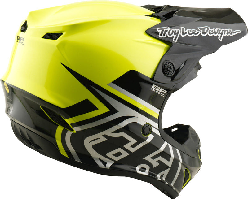 Troy Lee Designs Gp Pro Mips Kinder Motocrosshelm Mono Flo Gelb