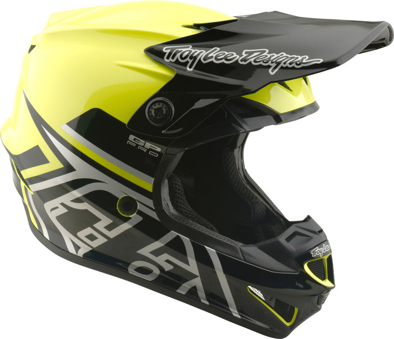 Troy Lee Designs Gp Pro Mips Kinder Motocrosshelm Mono Flo Gelb