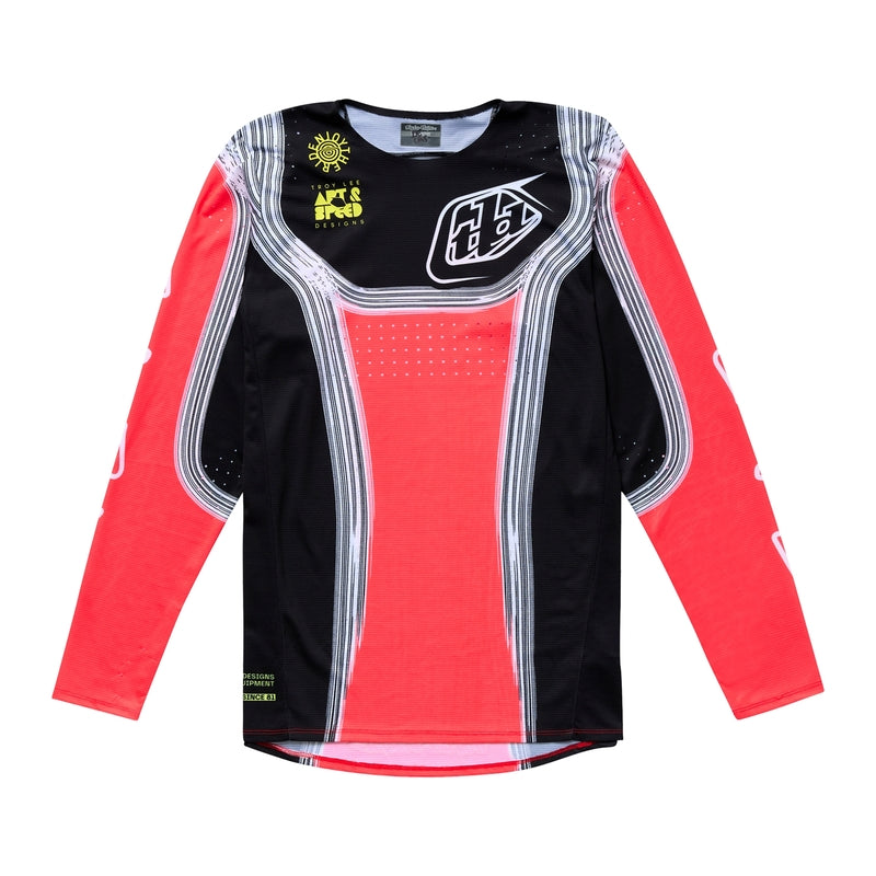 Troy Lee Designs Se Pro Stripes Jugend Jersey Infra Rot/Schwarz