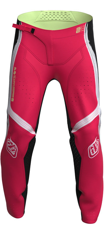 Troy Lee Designs Se Pro Stripes Jugendhose Neonrot/Schwarz