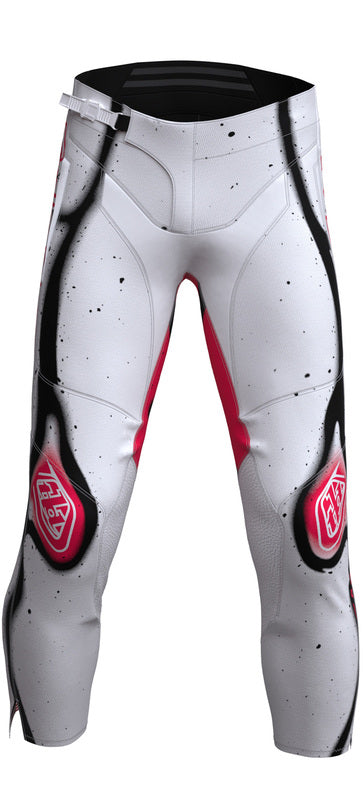 Troy Lee Designs Gp Pro Membran Jugendhose Weiß/Neonrot