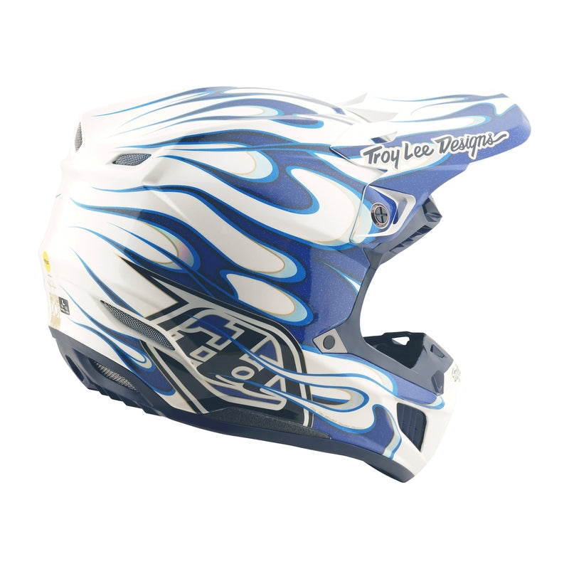 Troy Lee Designs Se5 Composite Torched Motocrosshelm Blau