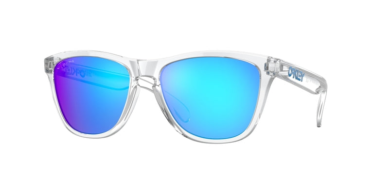OAKLEY Frogskins S Sonnenbrille Crystal Clear - Prizm Sapphire Gläser