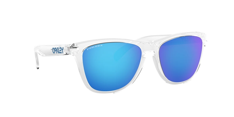 OAKLEY Frogskins S Sonnenbrille Crystal Clear - Prizm Sapphire Gläser