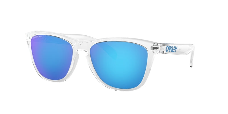 OAKLEY Frogskins S Sonnenbrille Crystal Clear - Prizm Sapphire Gläser