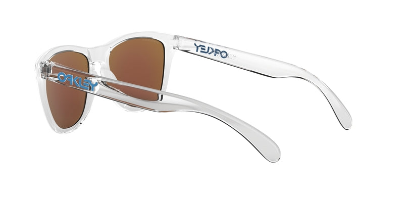 OAKLEY Frogskins S Sonnenbrille Crystal Clear - Prizm Sapphire Gläser