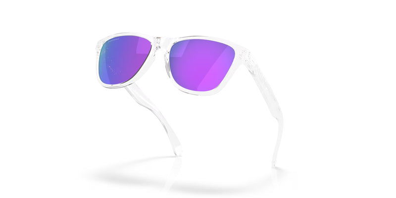 OAKLEY Frogskins S Sonnenbrille Polished Clear - Prizm Violet Gläser