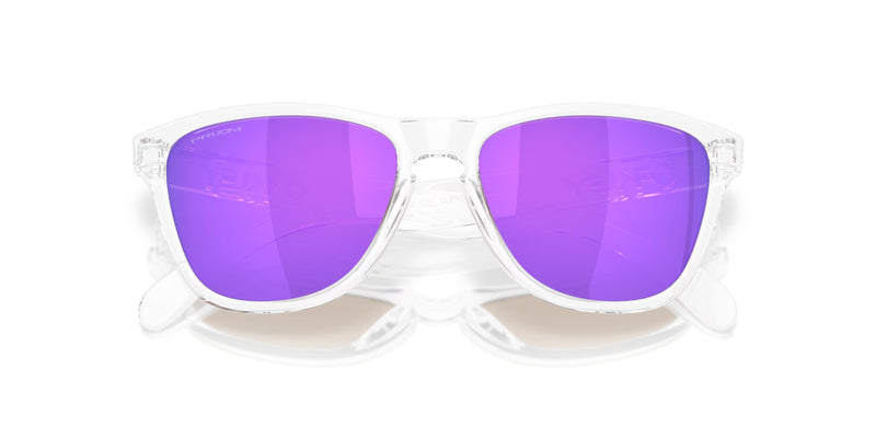 OAKLEY Frogskins S Sonnenbrille Polished Clear - Prizm Violet Gläser