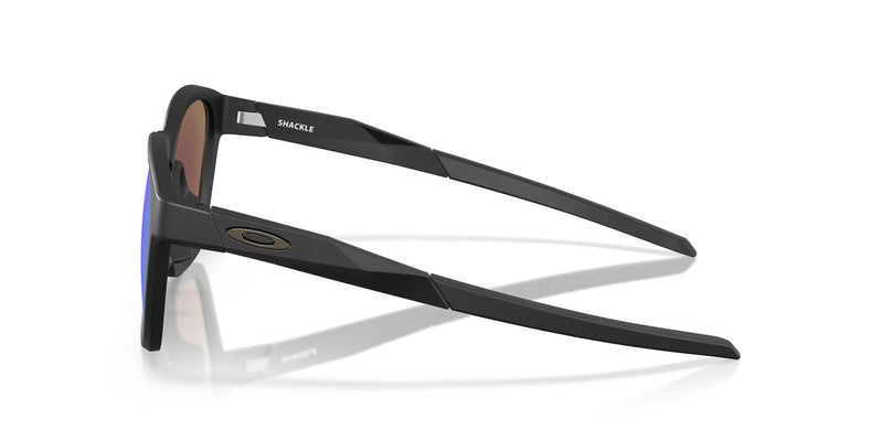 OAKLEY Shackle Sonnenbrille Matte schwarz - Prizm Sapphire Gläser