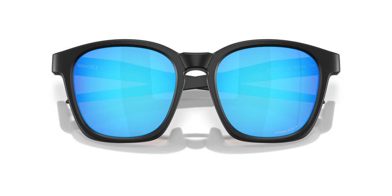 OAKLEY Shackle Sonnenbrille Matte schwarz - Prizm Sapphire Gläser