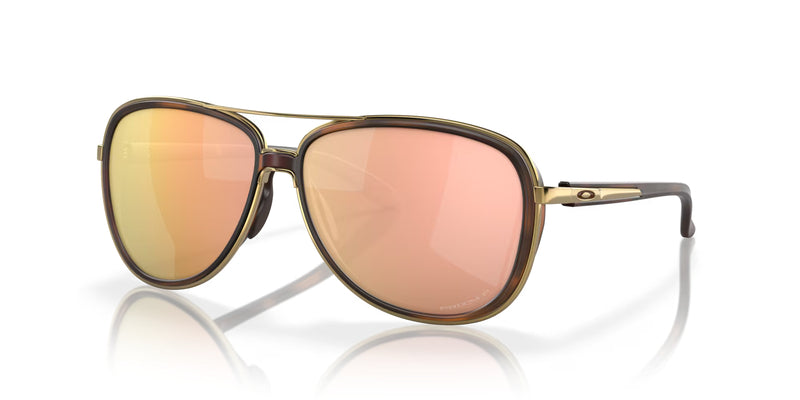 OAKLEY Split Time Sonnenbrille braun Tortoise - Prizm Rose Gold Polarized Gläser