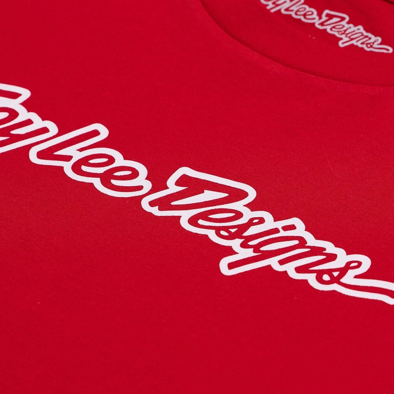 Troy Lee Designs Signature T Shirt Team Rot