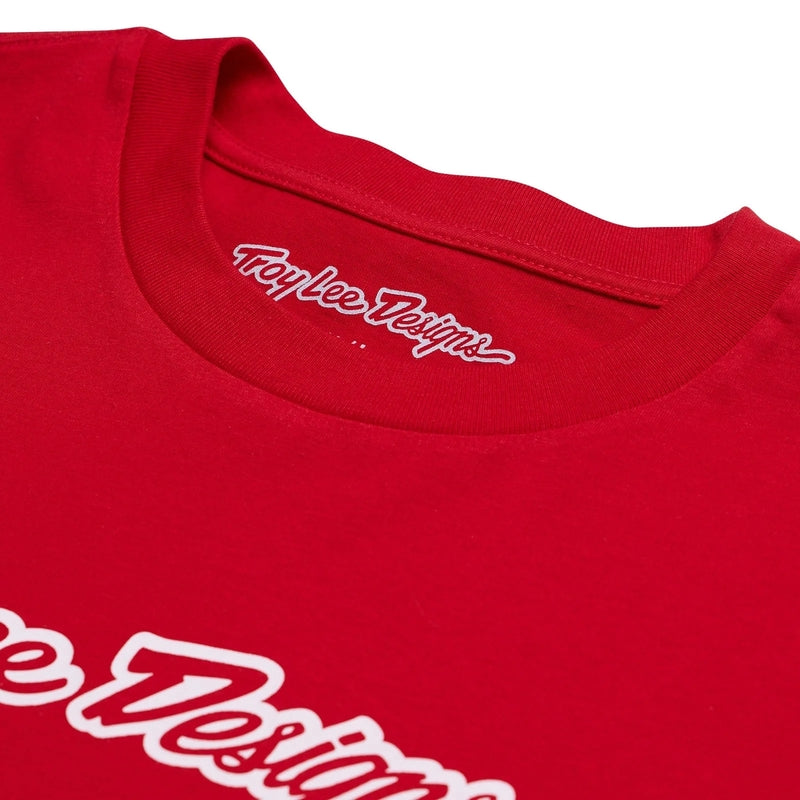 Troy Lee Designs Signature T Shirt Team Rot