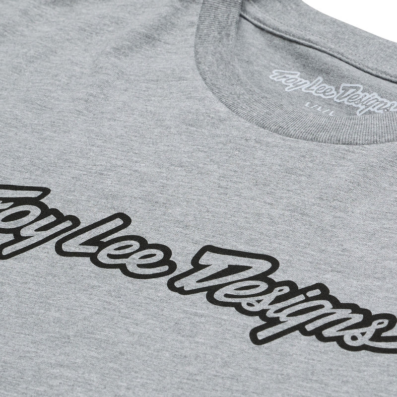 Troy Lee Designs Signature T Shirt Grau Meliert