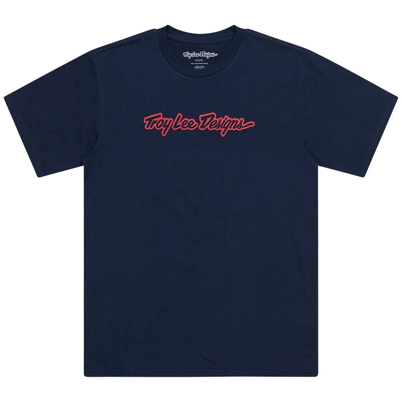 Troy Lee Designs Signature T Shirt Dunkelblau